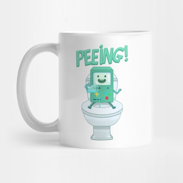 Time to pee // BMO by ilustraelleg